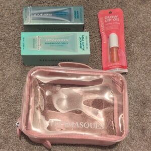 Vitamasques Cleanser, Moisturizer, Makeup Bag & Glow Lip Oil Set
